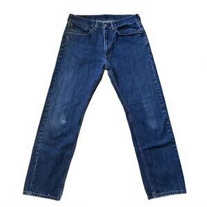 Levi’s Men’s 505 Jeans 34x32 Medium Wash Straight Leg Denim Blue Pants